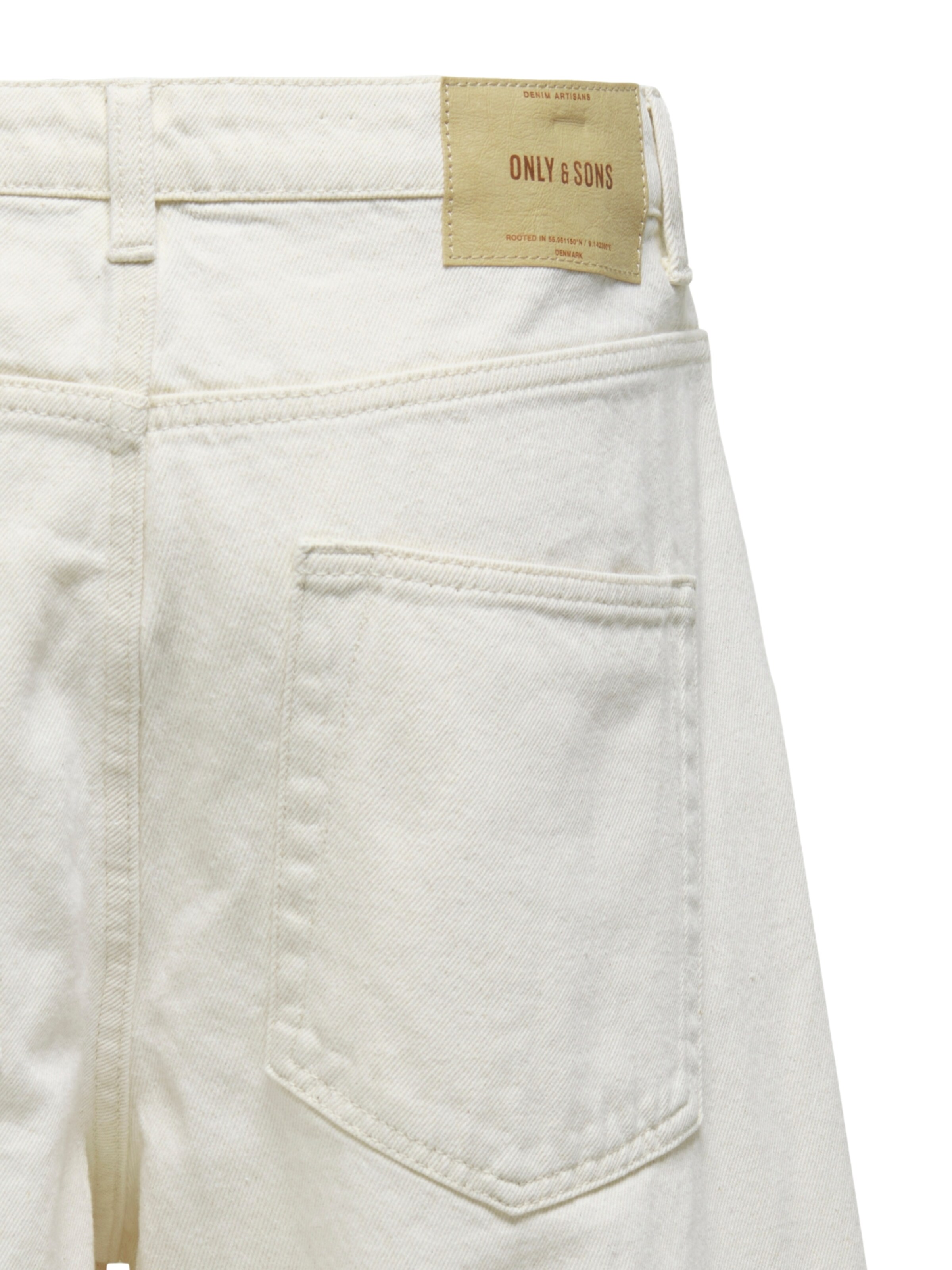 Loosefit Jeans 'Carl' di Only & Sons in bianco