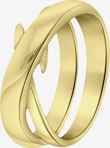 Lucardi Ring in Goud: voorkant