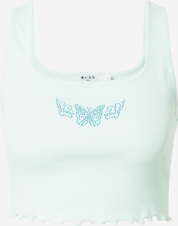 žalia NA-KD Palaidinė be rankovių: priekis