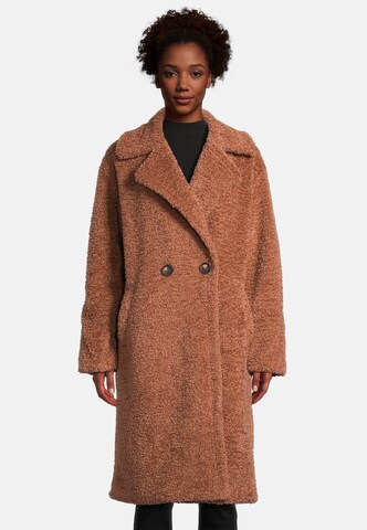 RINO & PELLE Between-Seasons Coat 'Jix' in Brown: front