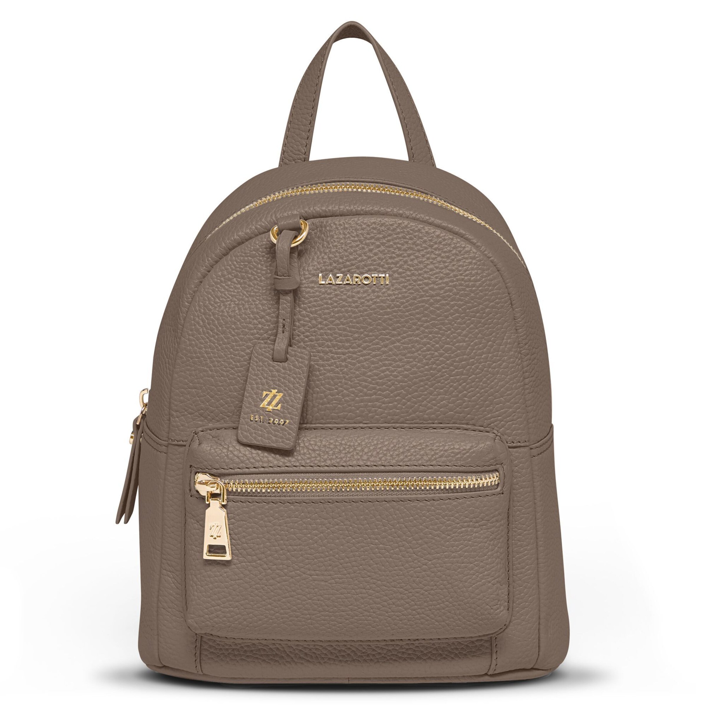 Zaino 'Bologna' di Lazarotti in grigio: frontale