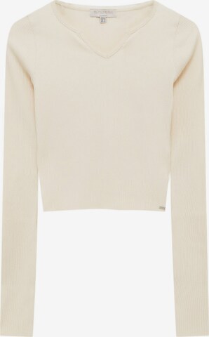 Pull&Bear Shirt in Beige: front