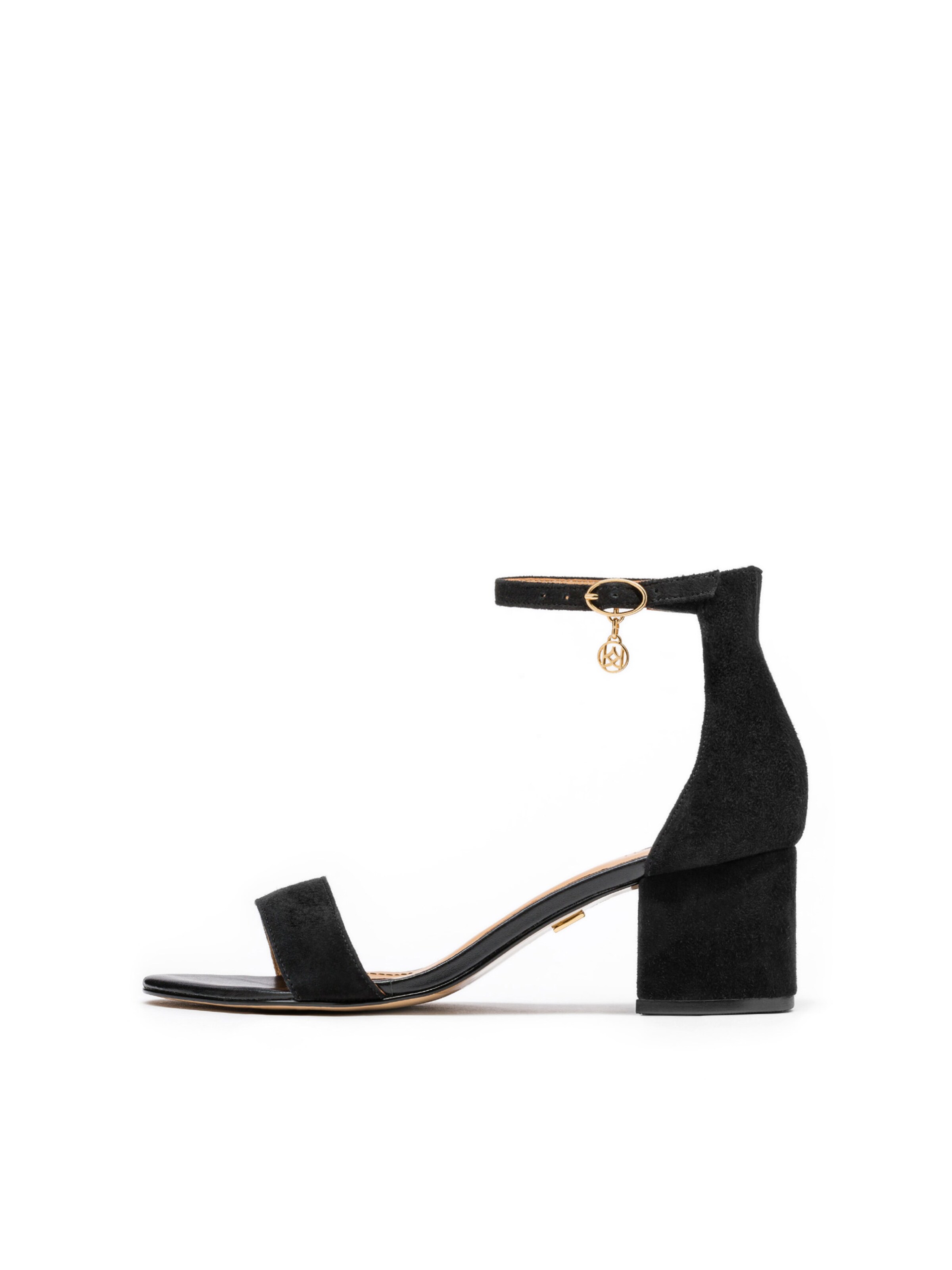 KazarSandale - crna boja: prednji dio