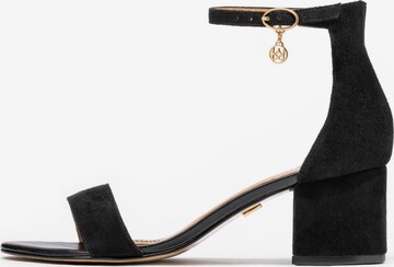 Kazar Sandal in Black: front