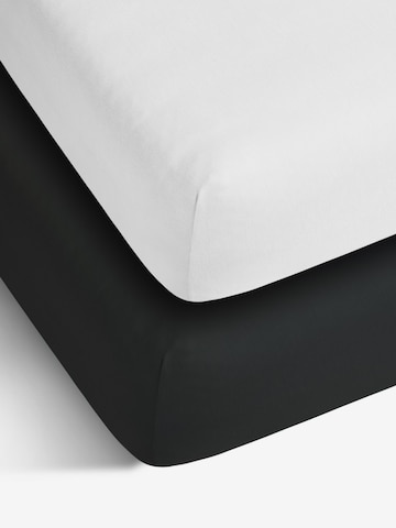 Aspero Bed Sheet in Black: front