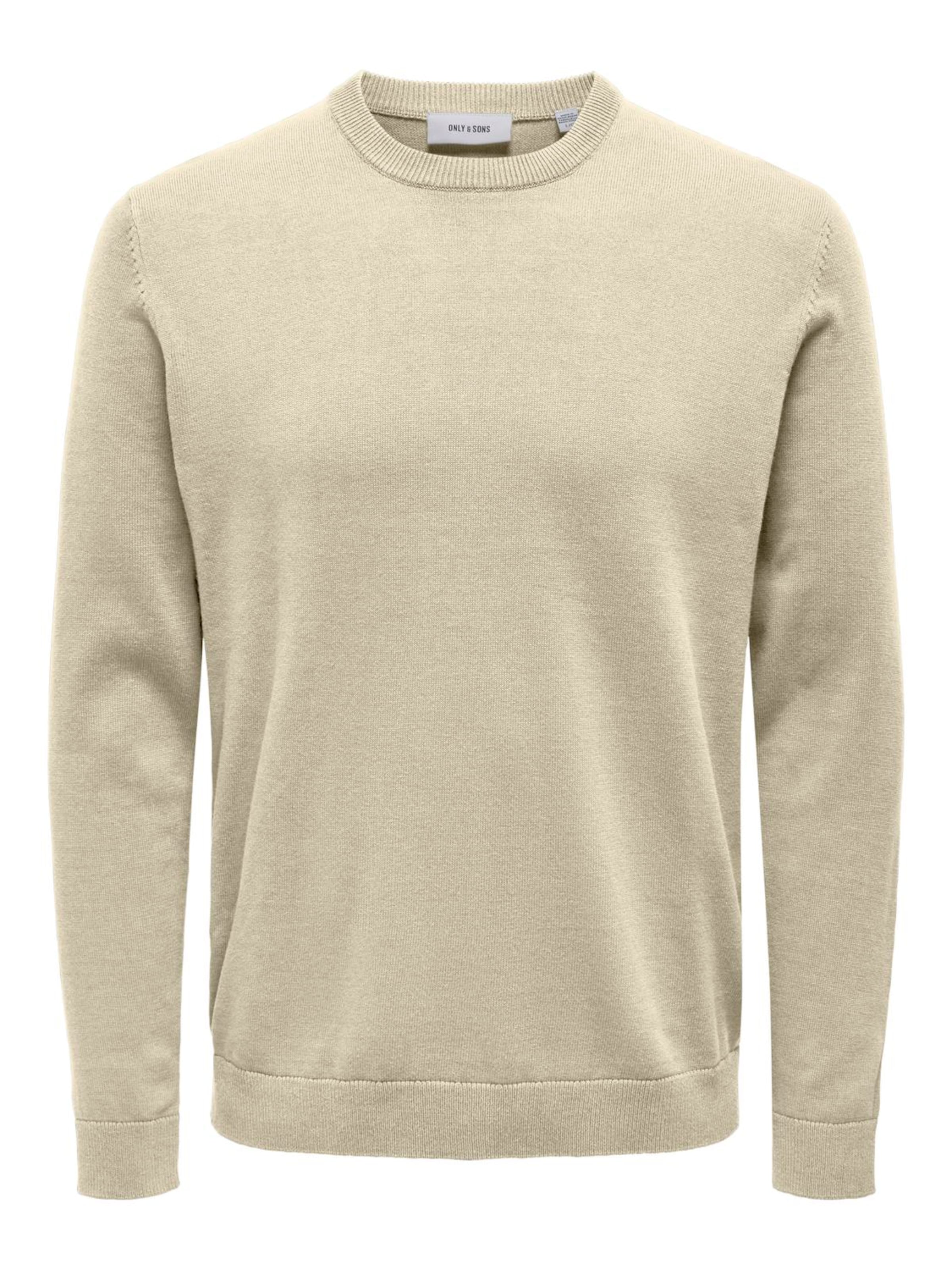 Only & Sons Regular Fit Pullover 'ALEX' in Beige: Vorderseite