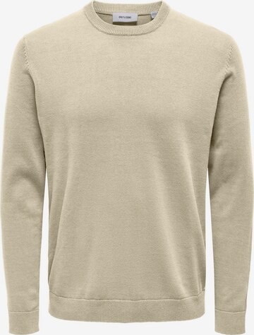 Only & Sons Sweater 'ALEX' in Grey: front