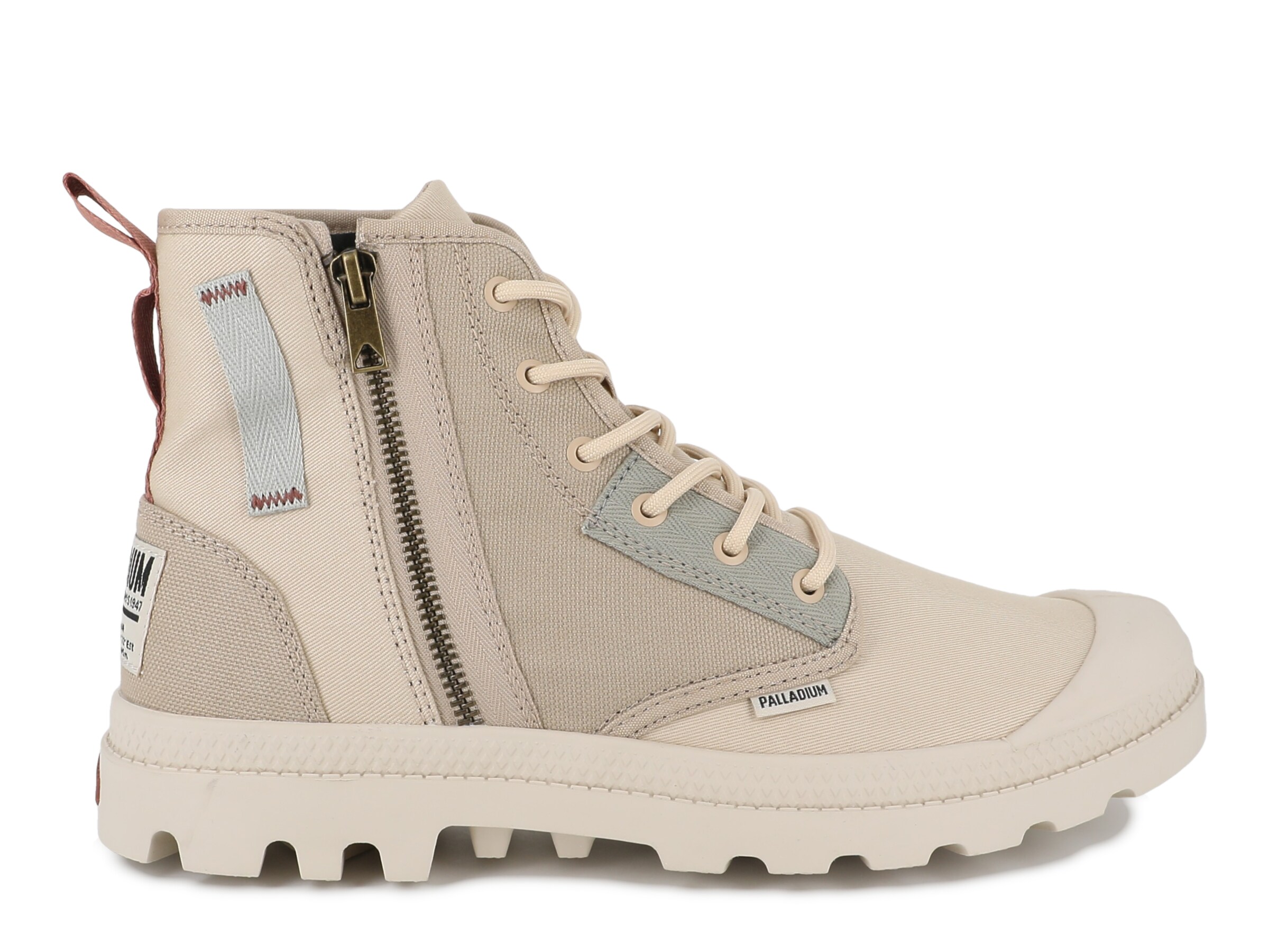 Palladium Schnürstiefelette in Beige