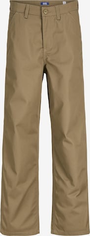 Jack & Jones Junior - Calças 'JPSTALEX CLEAN JJWORKER' em castanho: frente