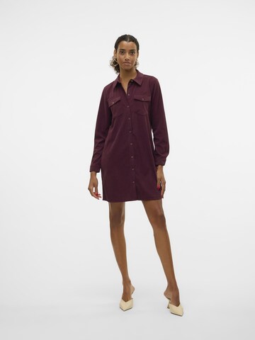 VERO MODA Blusenkleid 'Vilia' in Rot