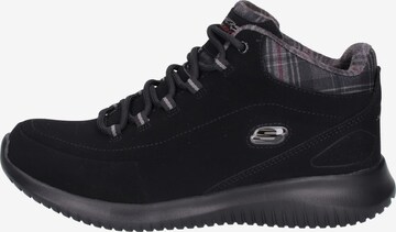 SKECHERS Lace-Up Ankle Boots 'Ultra Flex Just Chill' in Black