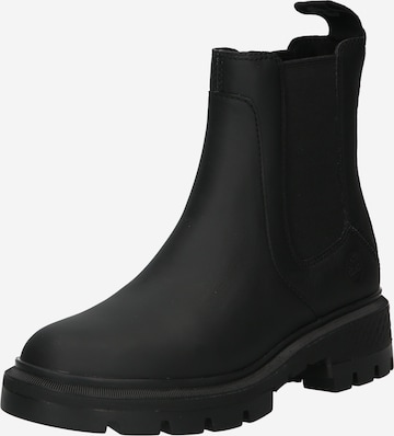 TIMBERLAND حذاء تشيلسي 'Cortina Valley' بلون أسود: الأمام