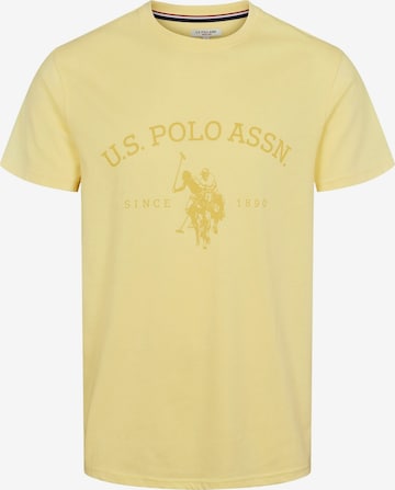 U.S. POLO ASSN. Shirt 'Archibald' in Geel: voorkant