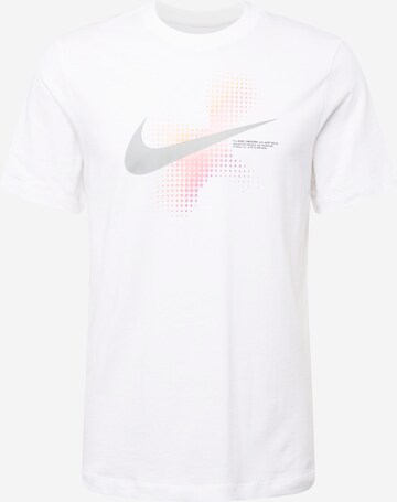 balta Nike Sportswear Marškinėliai 'SWOOSH': priekis