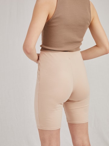 A LOT LESS Skinny Pants 'Caja' in Beige