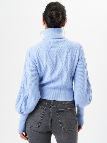 GINI LONDON Trui 'Gini Crop' in Blauw