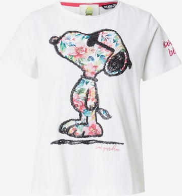 balta PRINCESS GOES HOLLYWOOD Marškinėliai 'SNOOPY': priekis