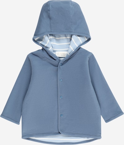 Fixoni Veste de survêtement en bleu-gris / bleu clair / blanc, Vue avec produit