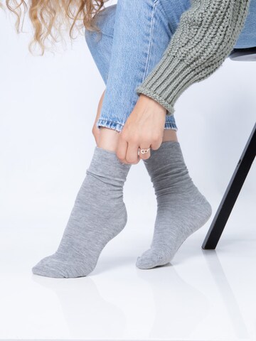 HomeOfSocks Socks 'HOS752' in Grey