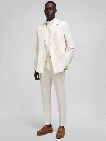 Coupe regular Veste de costume HECHTER PARIS en blanc