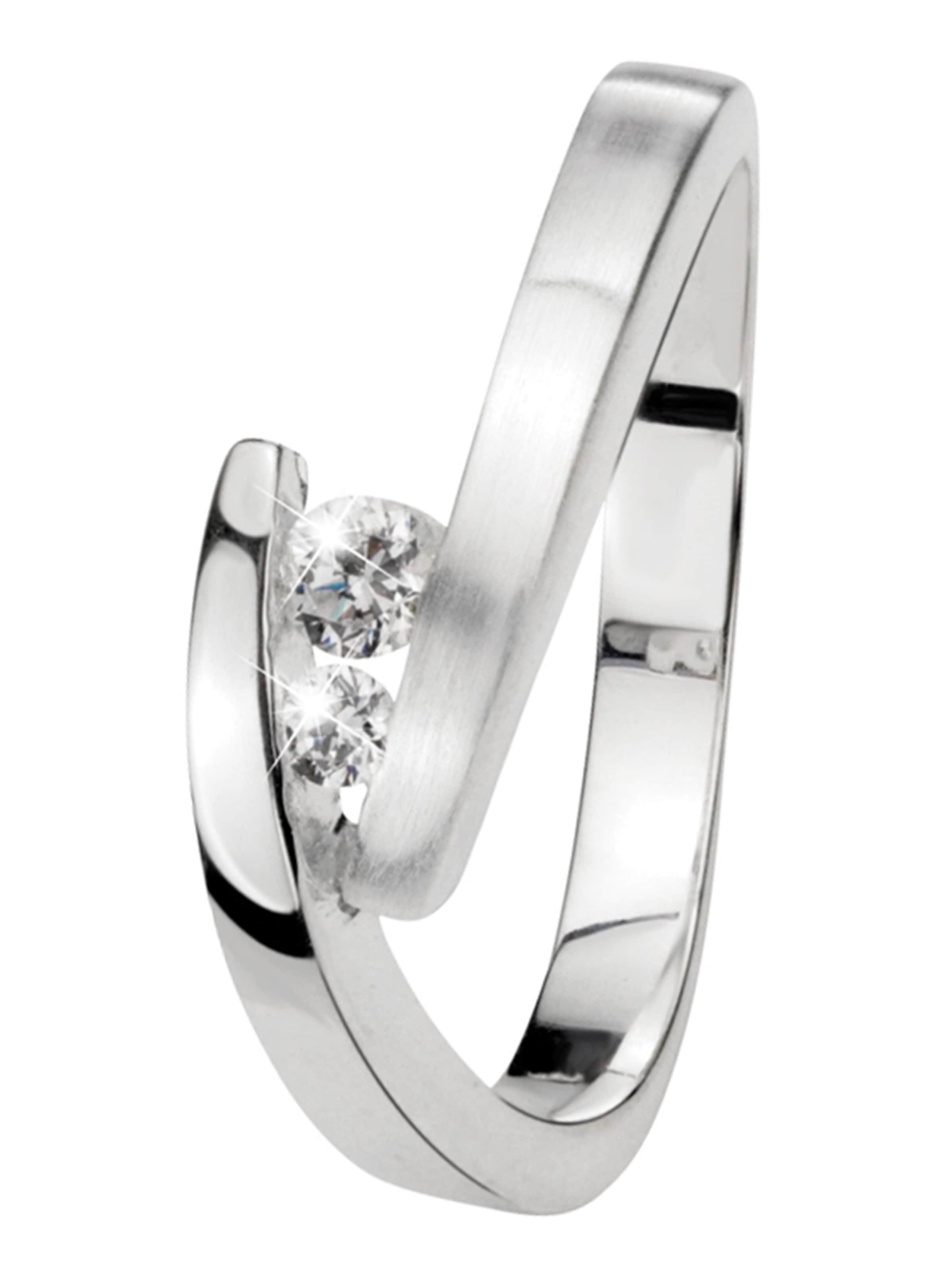 Lucardi Ring in Silber: Vorderseite