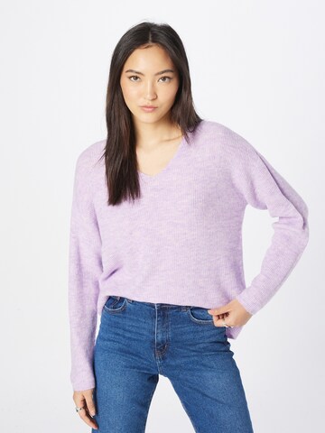 VERO MODA Sweater 'Lefile' in Purple: front