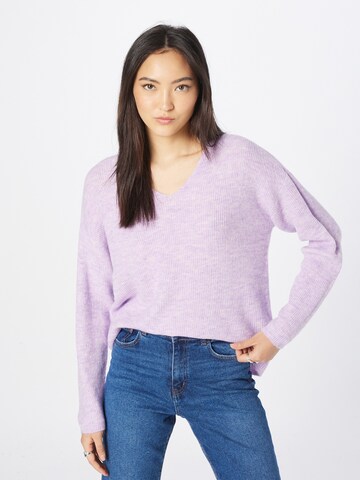 Pull-over 'Lefile' VERO MODA en violet : devant