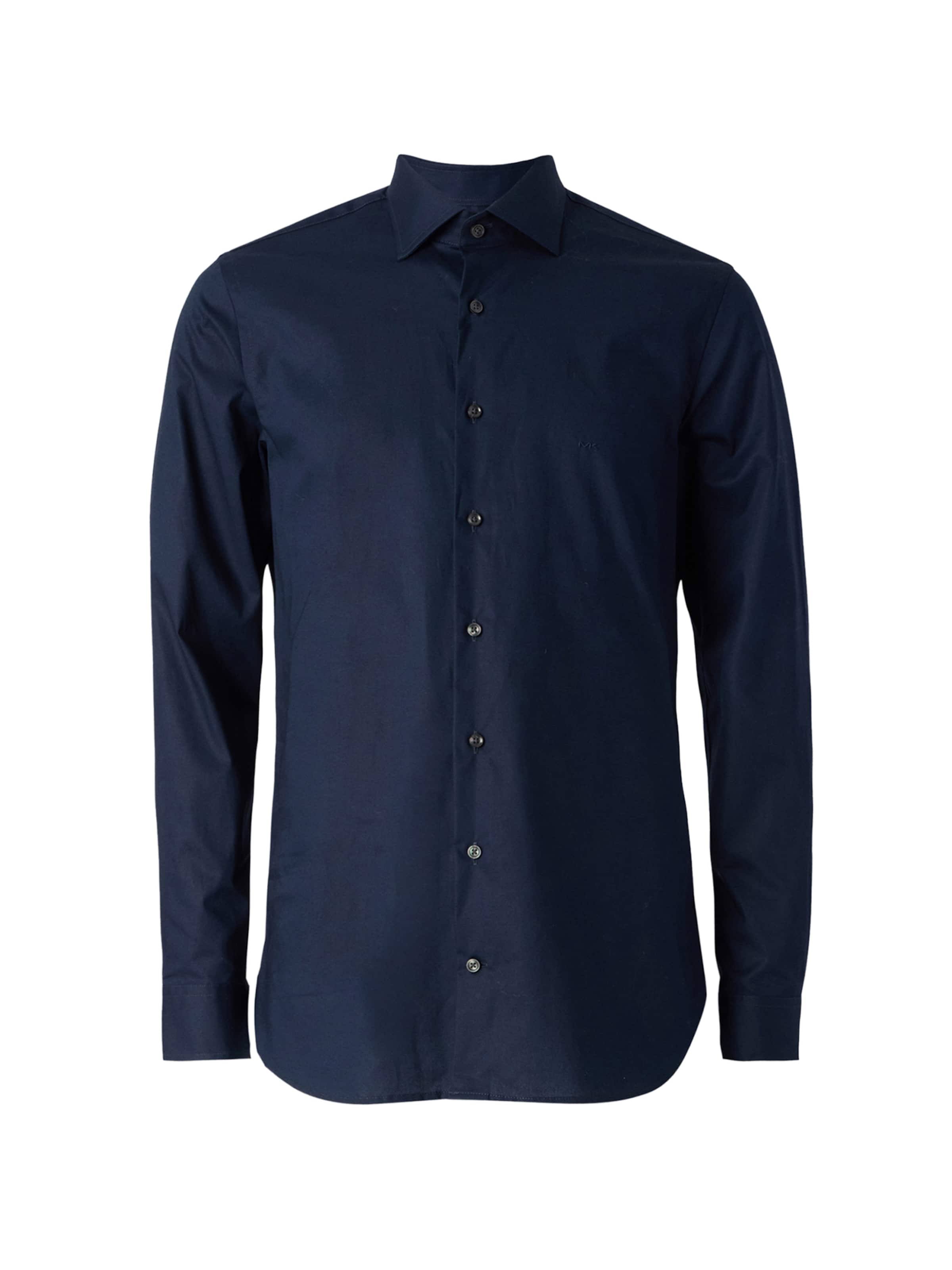 Michael Kors Slim fit Overhemd in Blauw: voorkant