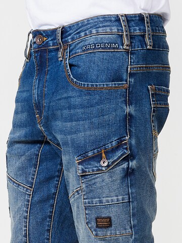 Regular Jeans cargo KOROSHI en bleu