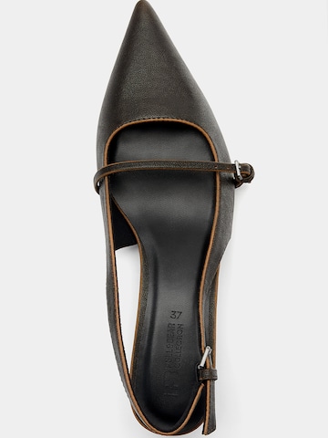 Pull&Bear Slingback pumps i brun