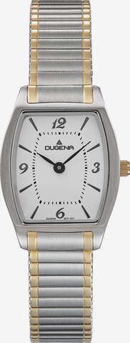 DUGENA Analog Watch in Silver: front