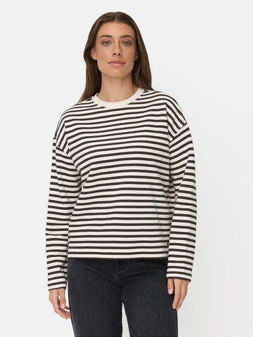 CAMEL ACTIVE Sweatshirt aus einem Baumwollmix in Schwarz: Vorderseite
