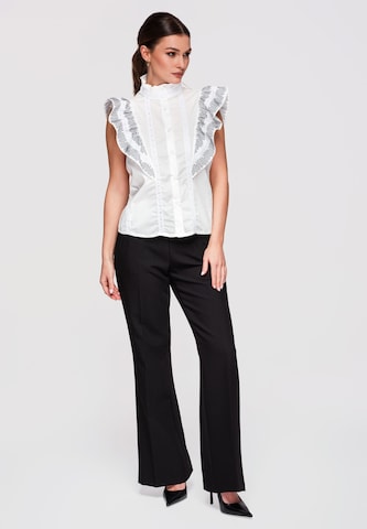 Ombre Blouse in White