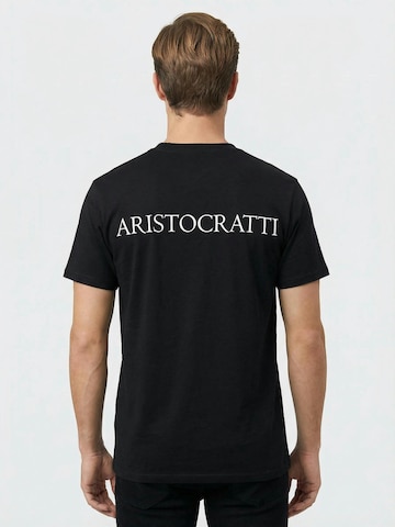 Maglietta 'ORIGIN – Black Classic Cotton T-Shirt' di ARISTOCRATTI in nero