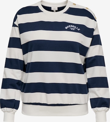 ONLY CarmakomaSweater majica 'CARISLA' - bijela boja: prednji dio