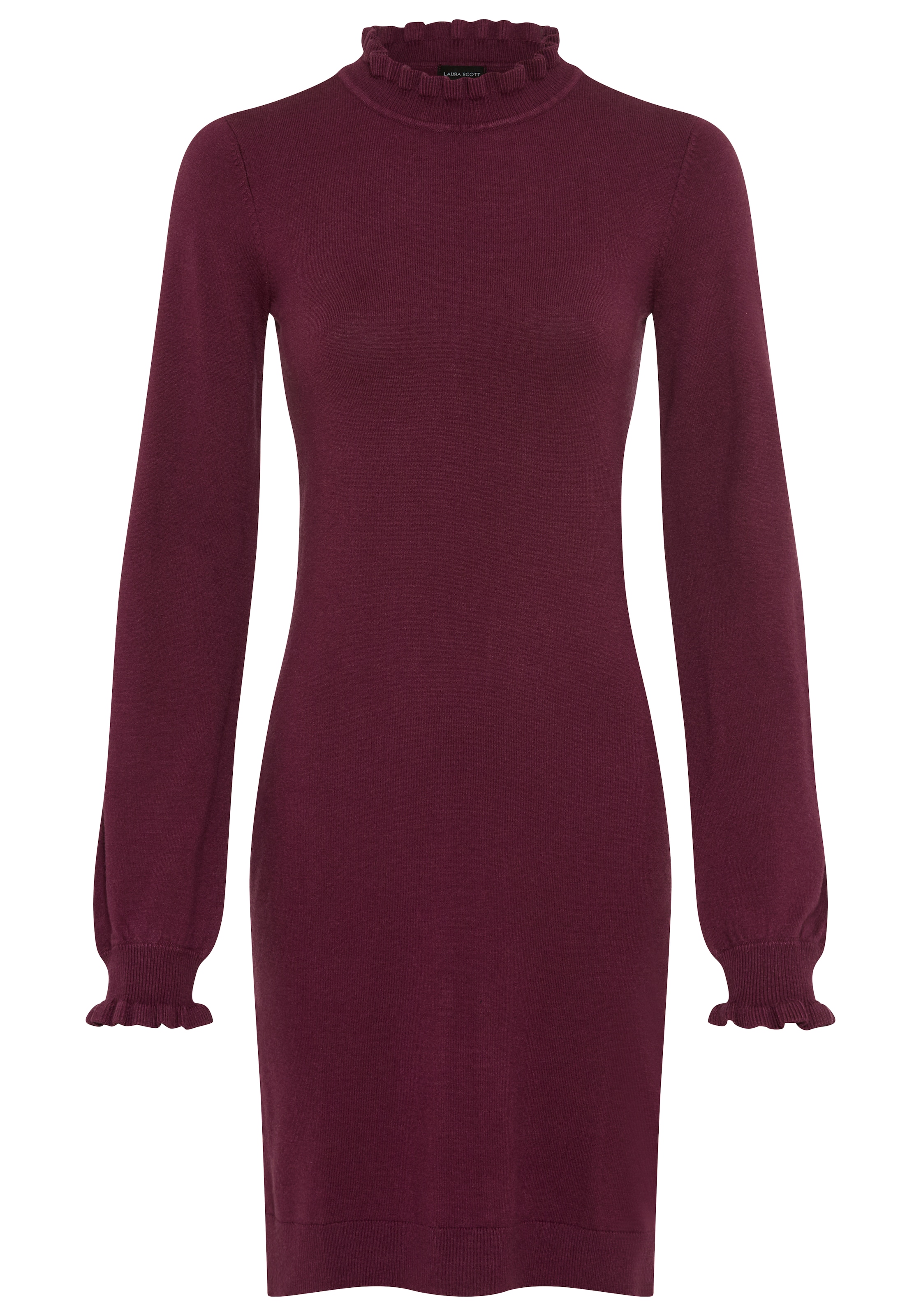 LAURA SCOTT Knitted dress in Red: front