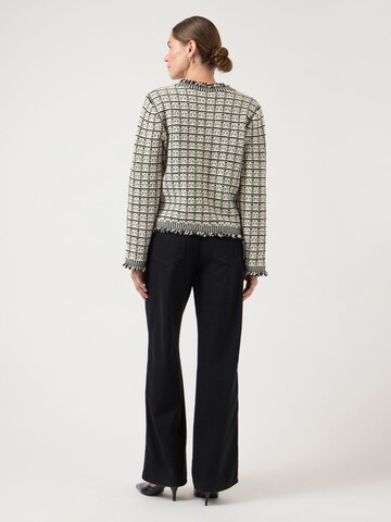 YAS Gebreid vest 'YASRimo' in Zwart