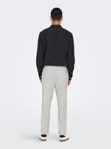 Only & Sons Tapered Bukser 'ONSLINUS' i grå