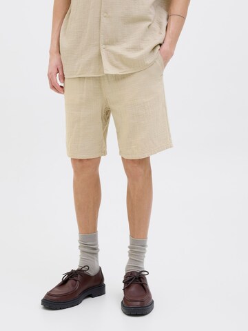 Regular Pantalon JACK & JONES en beige : devant