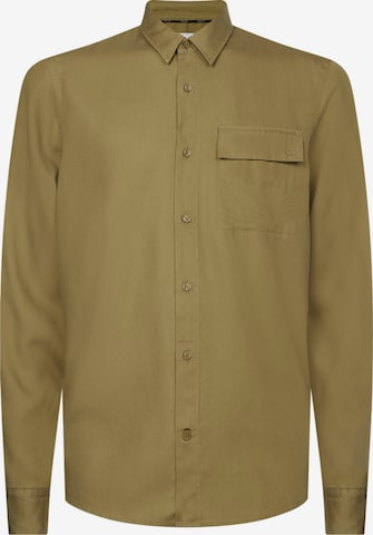 Calvin Klein Regular fit Button Up Shirt in Green: front