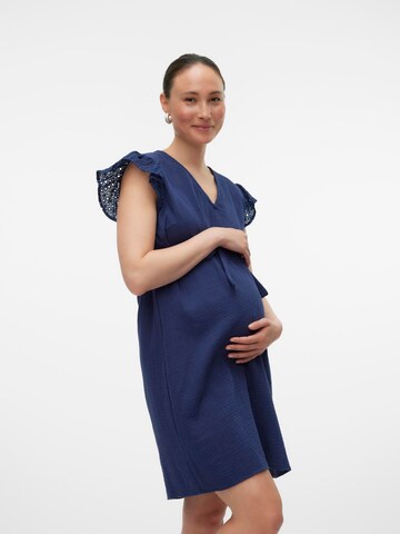 MAMALICIOUS Kleid 'Juana' in Blau: Vorderseite