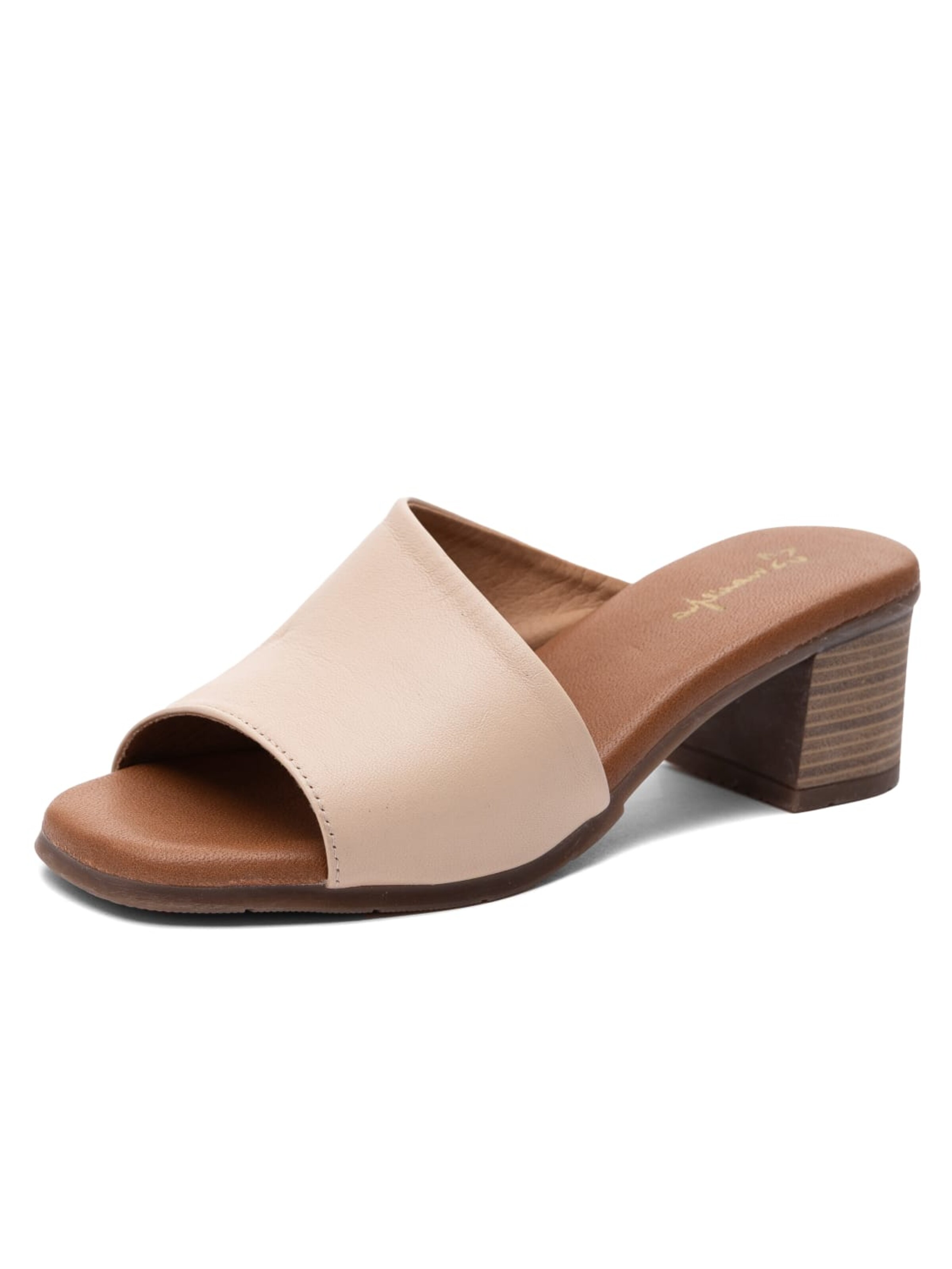 Maciejka Pantolette‌‌‌‌ in Beige: Vorderseite