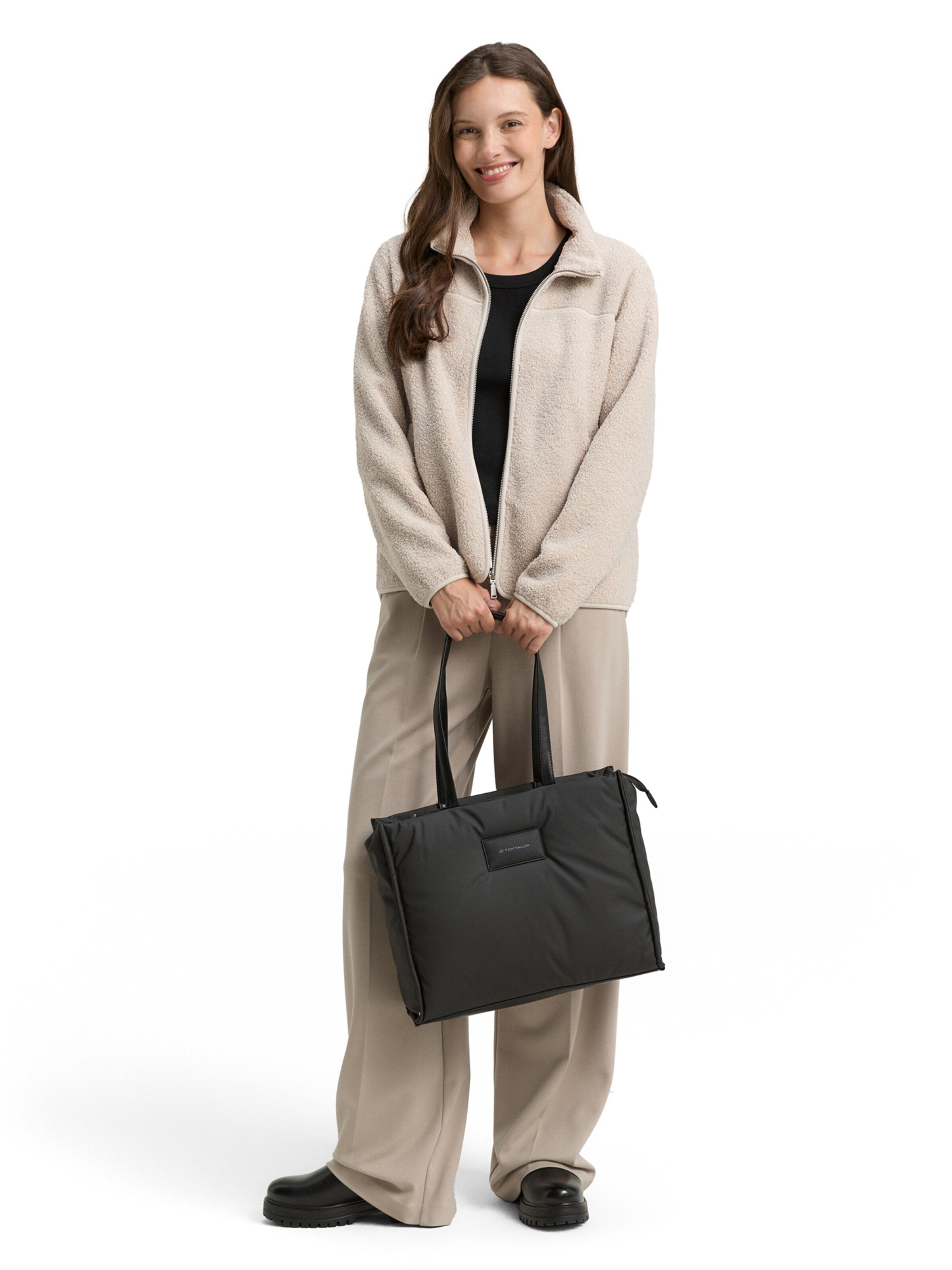 TOM TAILOR Sweat jacket in Grey