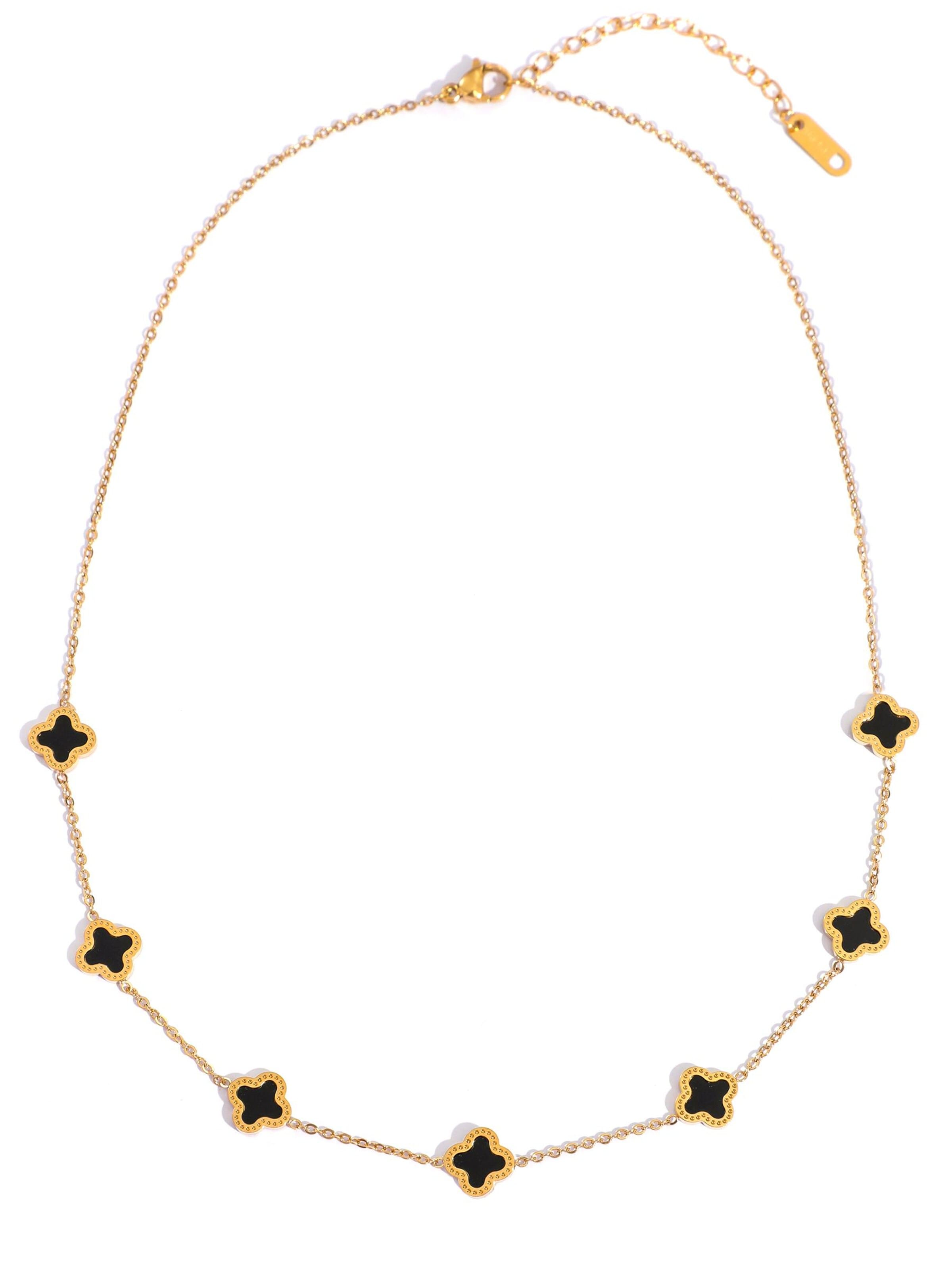 NTHIRTYTHREE Necklace in Black: front