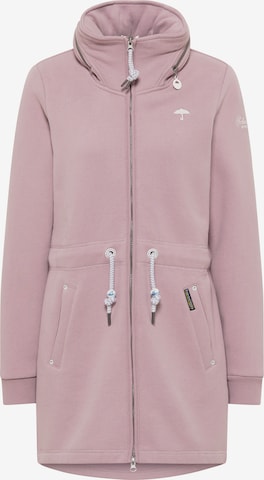 Schmuddelwedda Zip-Up Hoodie 'Yasanna' in Pink: front