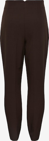 PIECES Regular Pants 'NIYLAH' in Brown