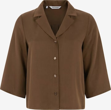 Maglietta ' SRUma ' di Soft Rebels in marrone: frontale