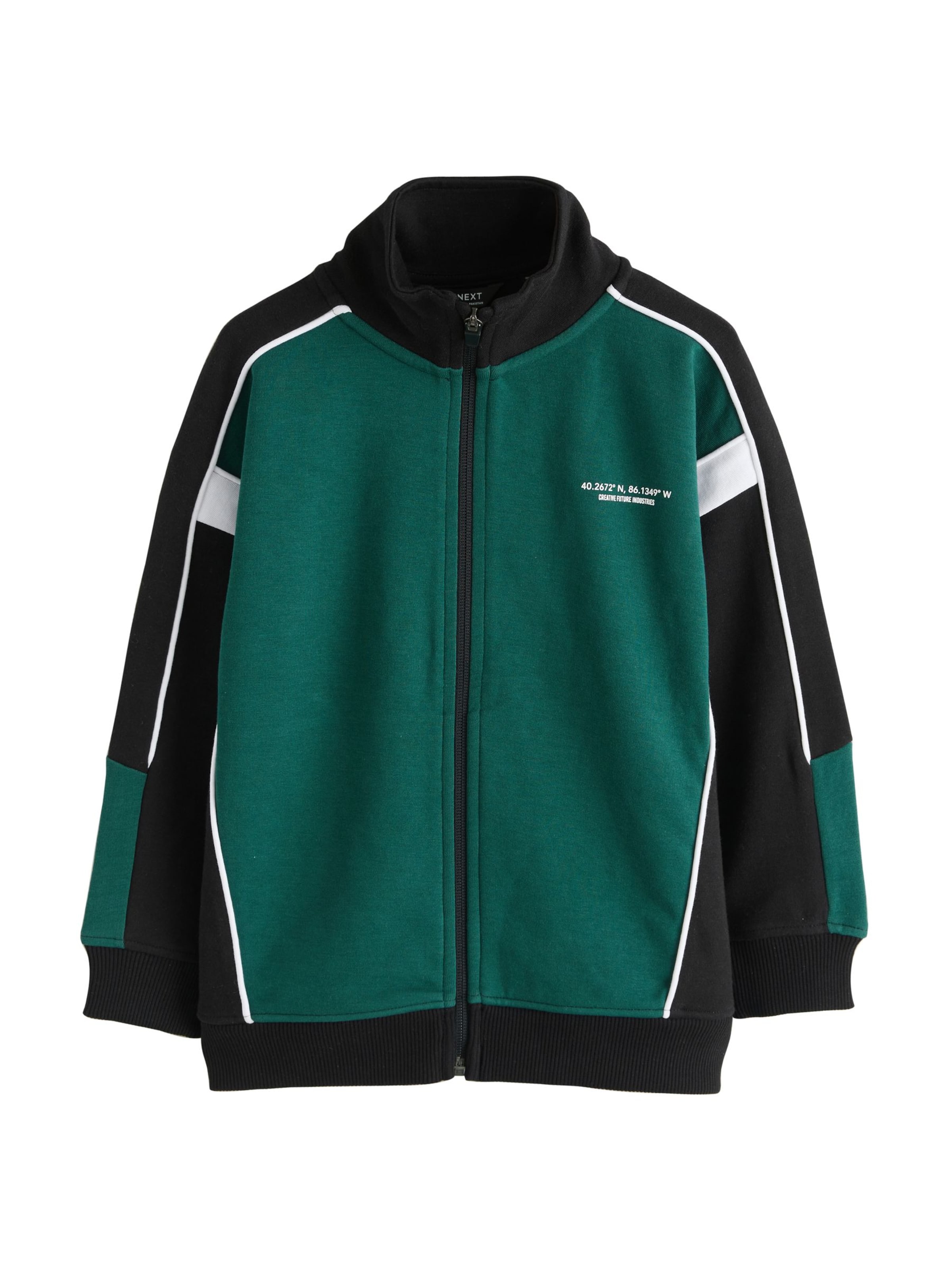 Next Mikina – zelená: přední strana