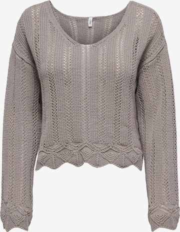Pull-over 'ONLELBA' ONLY en gris : devant