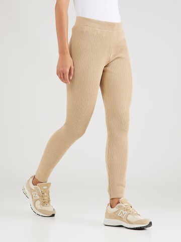 NU-IN Regular Leggings in Beige: front